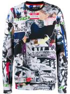 Frankie Morello All-over Print Sweatshirt - Black