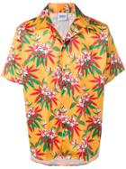 Sss World Corp Hawaiian Floral Print Shirt - Yellow