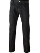 Z Zegna Straight Leg Jeans, Men's, Size: 33, Black, Cotton/polyester