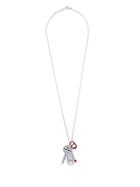 Dsquared2 Matchstick Dog Tag Necklace - Silver