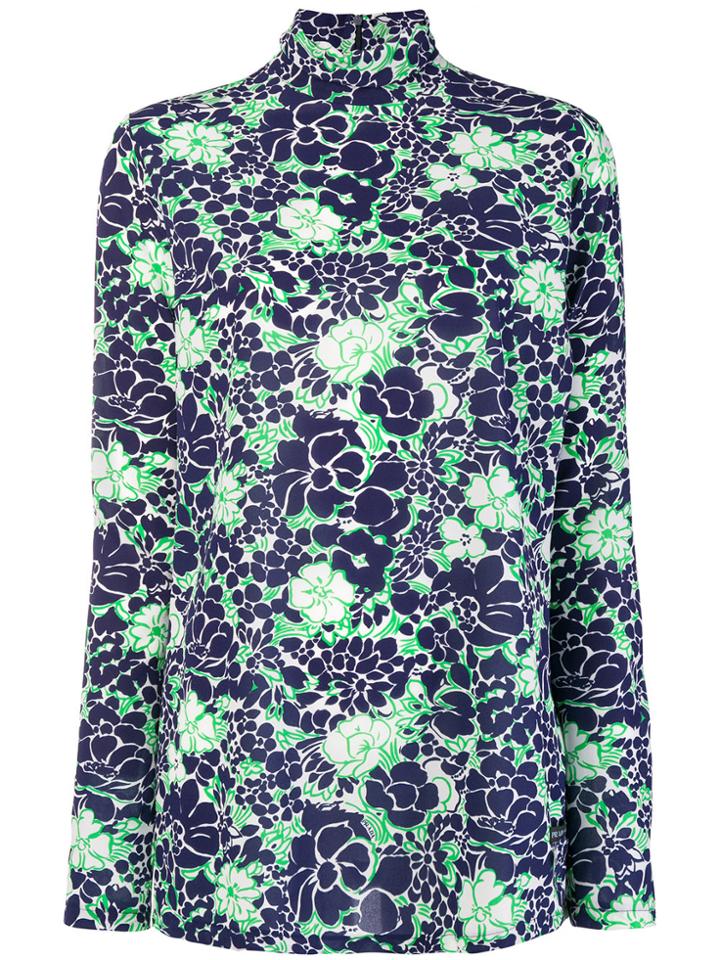 Prada Tropical Print Blouse - Blue