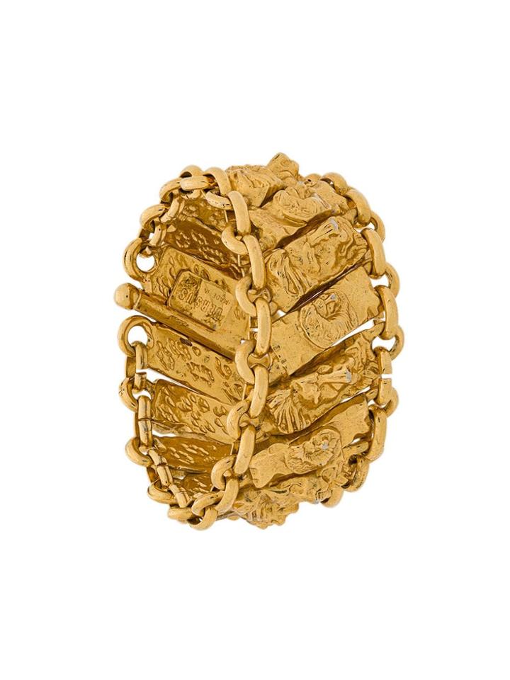Versus Vintage Segmented Cuff - Gold