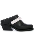 Proenza Schouler Moto Ornament Mules - Black