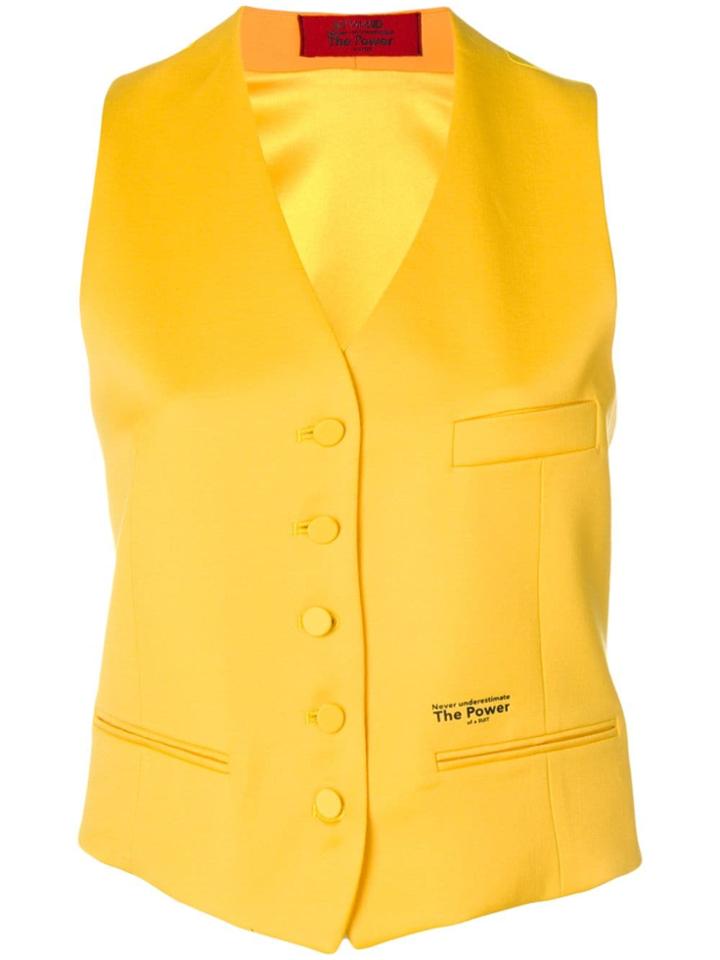 Styland Tailored Suit Waistcoat - Yellow