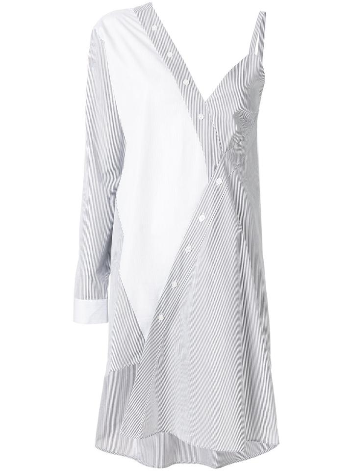 Each X Other Asymmetric Shirt Dress - Grey