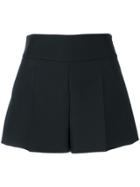Jil Sander High Waist Pleated Shorts - Black