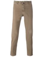 Incotex Slim Fit Chinos, Men's, Size: 48, Nude/neutrals, Cotton/spandex/elastane