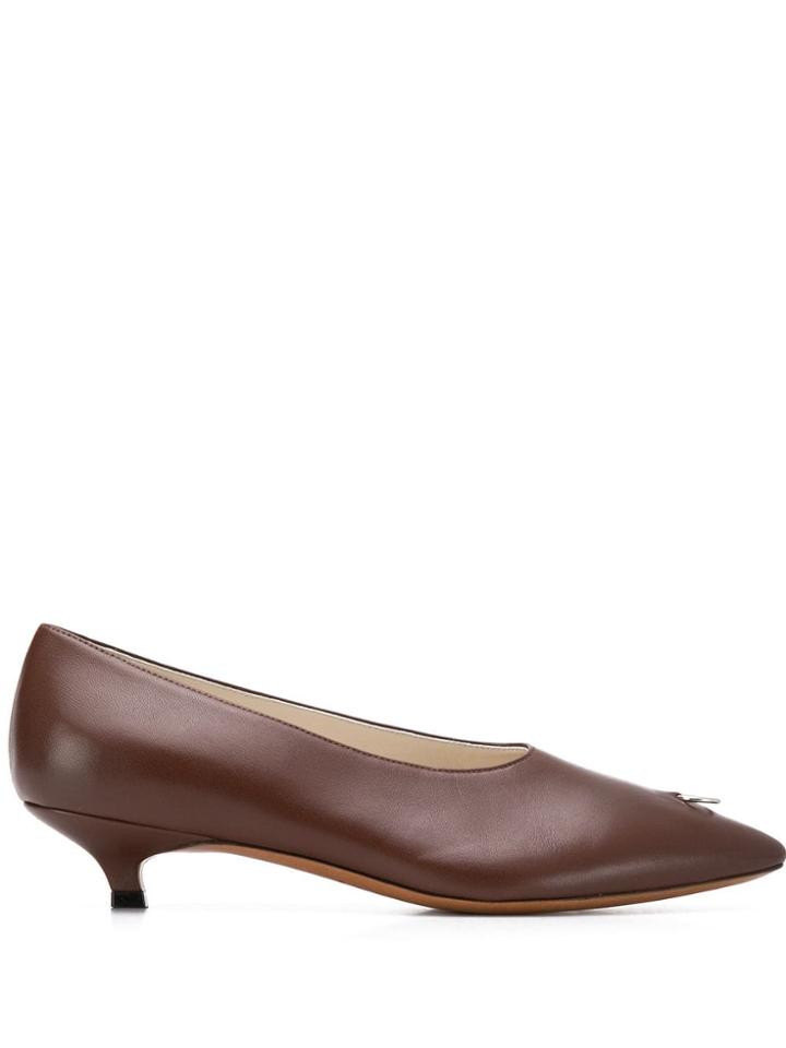 Marni Kitten Heel Pumps - Brown