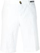 Pt01 Floral Jacquard Chino Shorts, Men's, Size: 50, White, Cotton/spandex/elastane