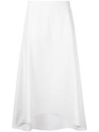 Astraet Asymmetric Skirt, Women's, Size: 0, White, Cotton