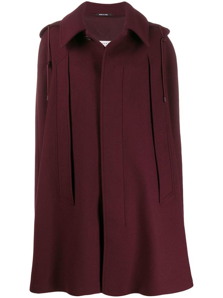 Maison Margiela Hooded Cape - Red