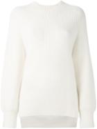3.1 Phillip Lim Crew Neck Jumper, Women's, Size: Small, Nude/neutrals, Polyester/spandex/elastane/mohair/wool
