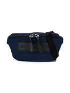 Dolce & Gabbana Kids Logo Zipped Pouch - Blue