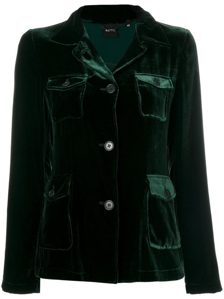 Aspesi Velvet Jacket - Green