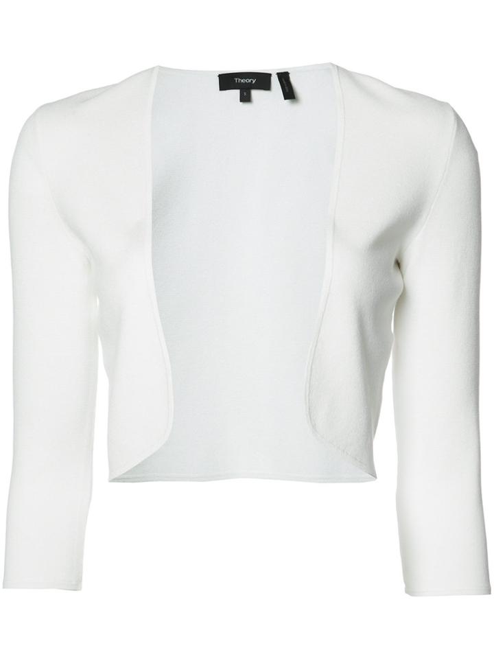 Theory Bolero Cardigan - White