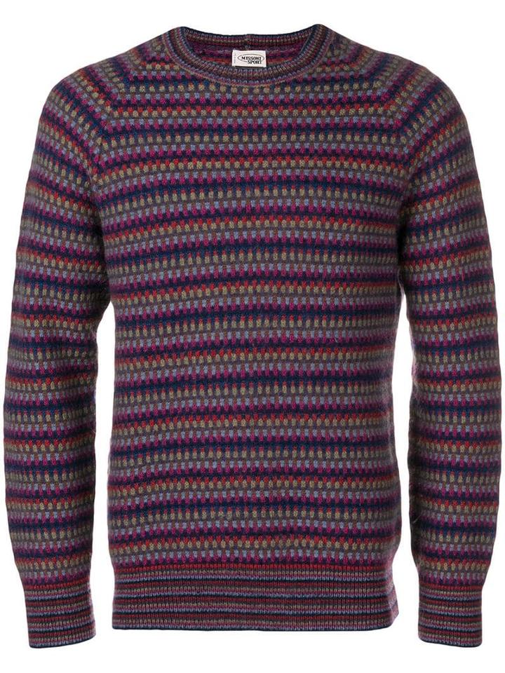 Missoni Pre-owned 1980's Striped Jumper - Blue