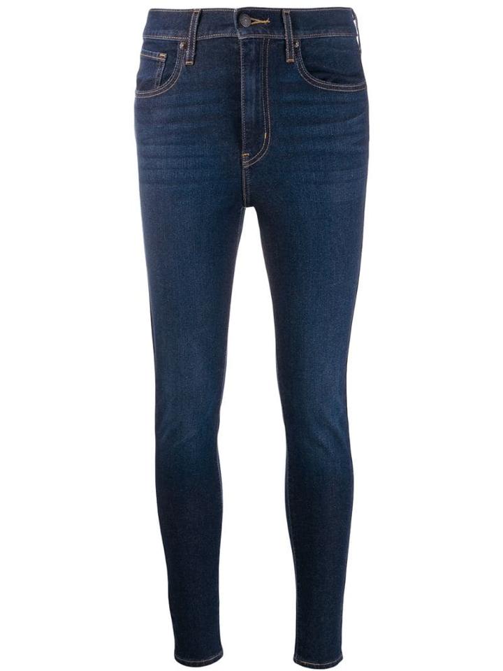 Levi's High Waisted Skinny Jeans - Blue