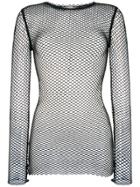 Dorothee Schumacher Mesh Detail Longsleeved Top - Black