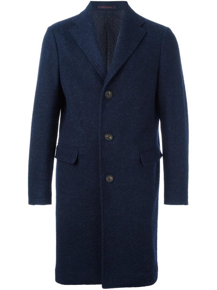 The Gigi 'aliothe' Coat, Men's, Size: 52, Blue, Cotton/cupro/alpaca/virgin Wool