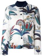 Tory Burch Reversible Bomber Jacket, Women's, Size: 4, White, Polyamide/spandex/elastane/cotton/feather Down