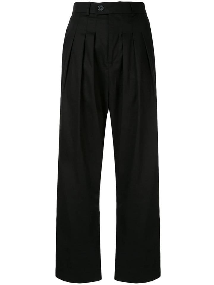 Strateas Carlucci Pleated Trousers - Black