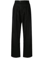 Strateas Carlucci Pleated Trousers - Black