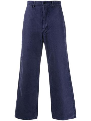 Danton High-rise Wide-leg Chinos - Blue