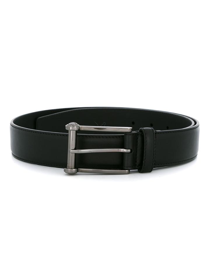 Versace Classic Square Buckle Belt - Black