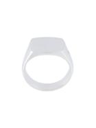 Tom Wood 'cushion' Signet Ring, Adult Unisex, Size: 52, Metallic