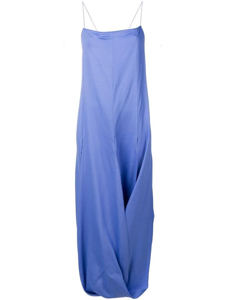 Jacquemus Nahil Draped Dress - Blue