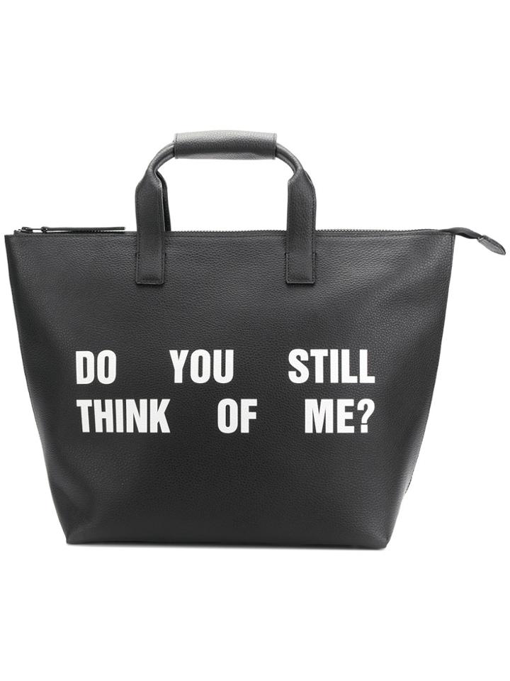 Misbhv Slogan Tote - Black