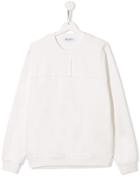 Dondup Kids Teen Logo Printed Sweatshirt - White