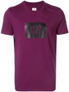 Cp Company Logo Print T-shirt - Pink & Purple