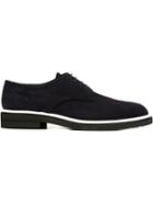 Robert Clergerie Classic Derby Shoes, Men's, Size: 43, Blue, Calf Suede/leather/rubber