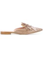 Alberta Ferretti Sequin Embellished Mules - Grey