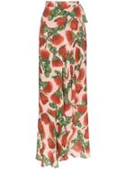 Adriana Degreas Fiore Pareo Ruffle Detail Skirt - Pink