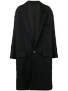 Ami Paris Oversize Two Buttons Coat - Blue