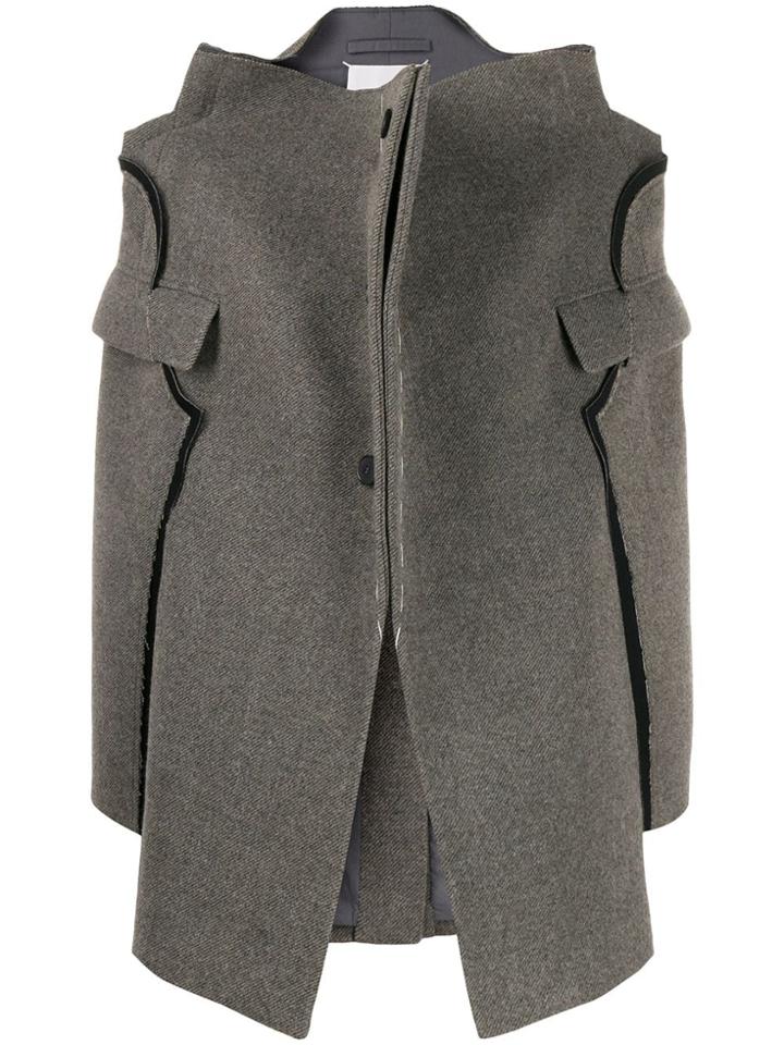 Maison Margiela Deconstructed Single-breasted Coat - Grey