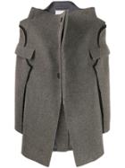 Maison Margiela Deconstructed Single-breasted Coat - Grey