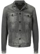 Emporio Armani Slim-fit Denim Jacket - Grey