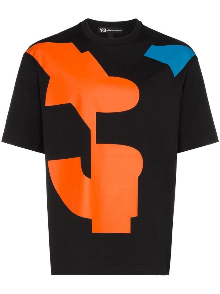 Y-3 Geometric Print T-shirt - Silver