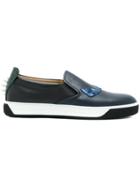 Fendi Bag Bug Slip-on Sneakers - Blue