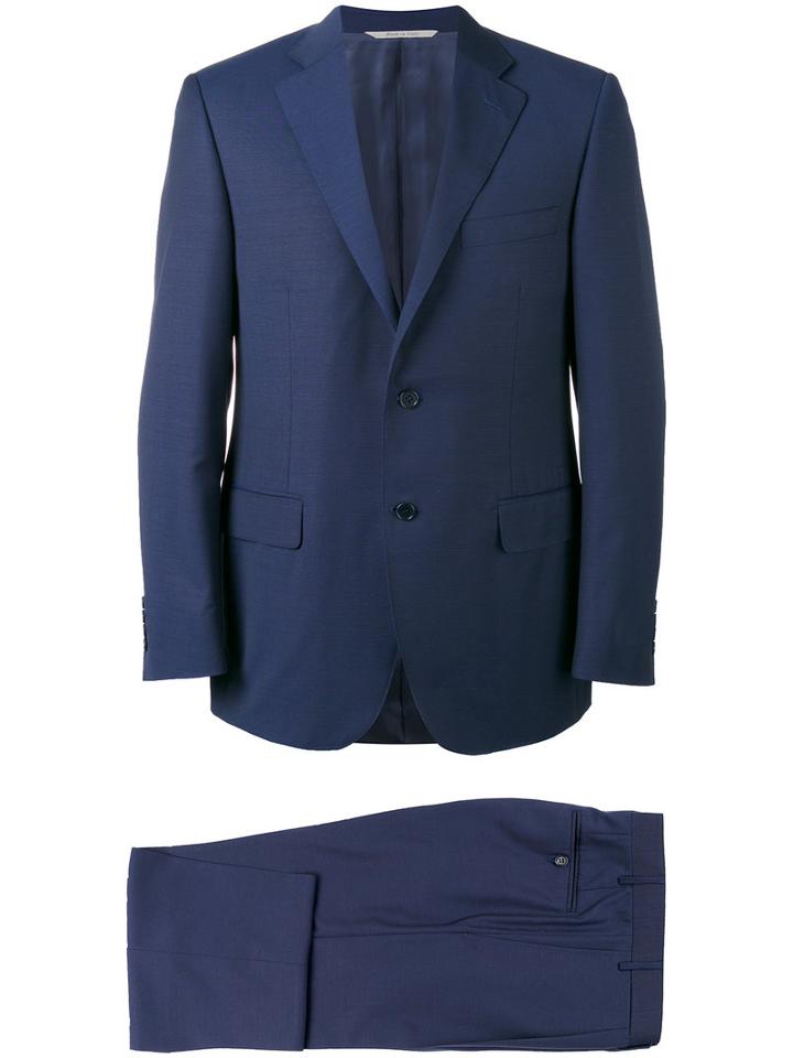 Canali - Two Piece Suit - Men - Cupro/wool - 50, Blue, Cupro/wool