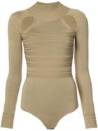 Cushnie Et Ochs Cut Out Bodysuit - Nude & Neutrals