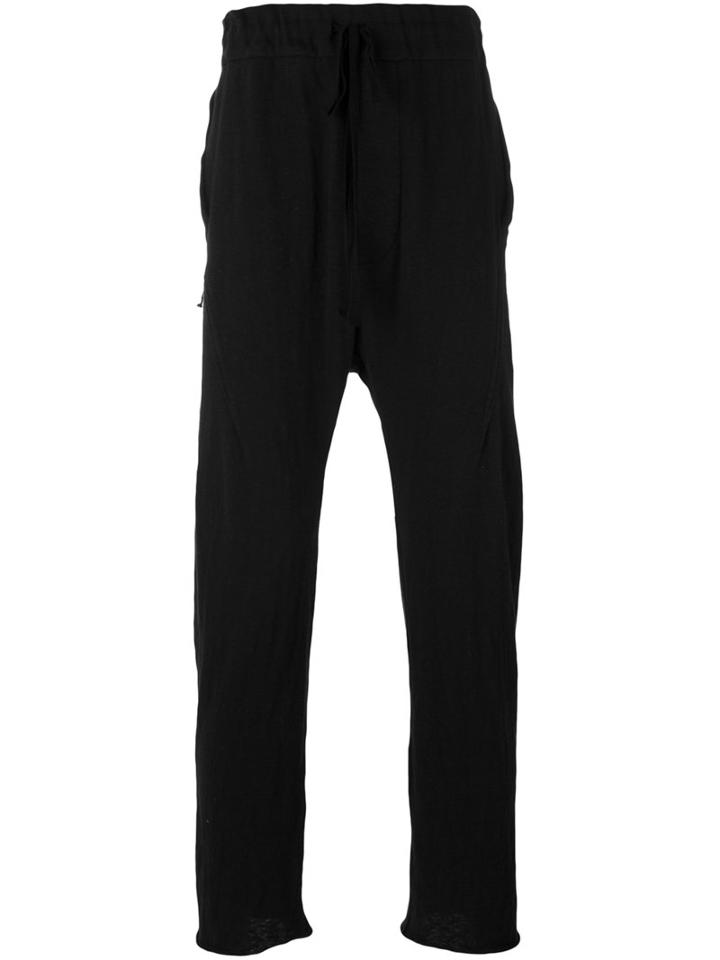 Cedric Jacquemyn - High Waist Track Pants - Men - Cotton - 46, Black, Cotton