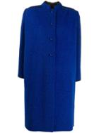Valentino Pre-owned Single-breasted Tailored Coat - Blue