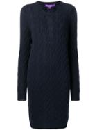 Ralph Lauren Collection Buttoned Sweater Dress - Blue
