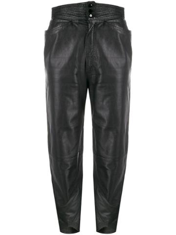 Gianfranco Ferré Pre-owned 1980's Cropped Trousers - Black