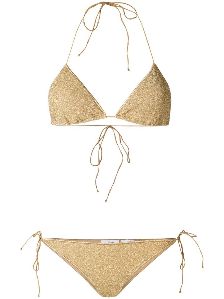 Oseree Metallic Thread Bikini