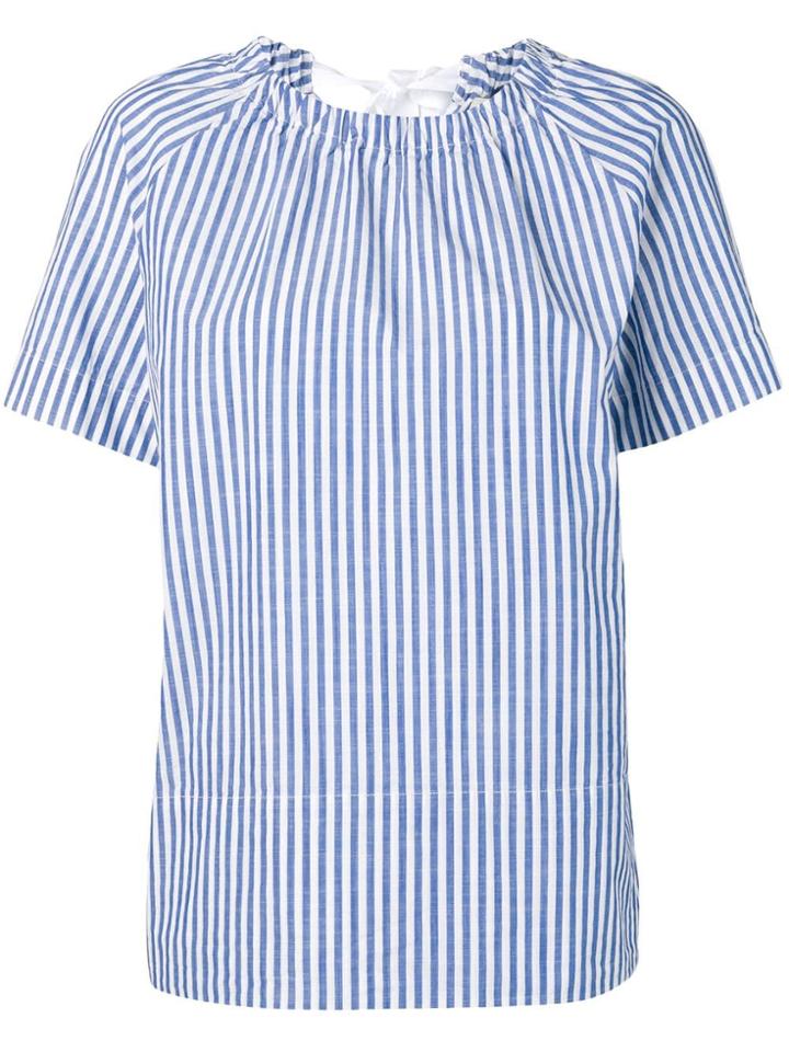 Glanshirt Striped Shortsleeved Shirt - Blue